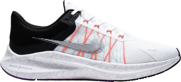 ナイキ メンズ ランニングシューズ Nike Men's Winflo 8 Running Shoes - White/Silver|trois HOMME
