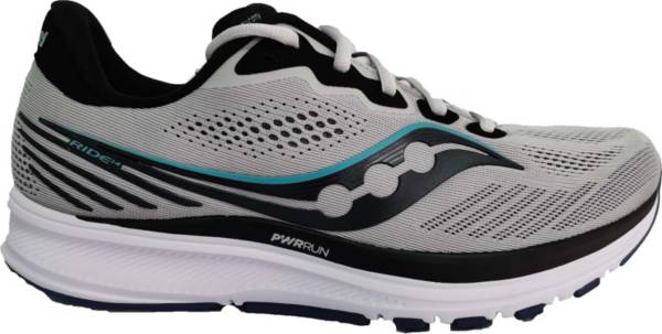 サッカニー メンズ ランニングシューズ Saucony Men's Ride 14 Running Shoes - Grey/Black|trois HOMME