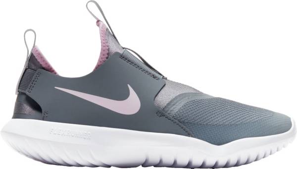 ナイキ キッズ/レディース ランニングシューズ Nike Kids' Grade School Flex Runner Running Shoes - Lt Smke Gry/Pnk Foam Fade