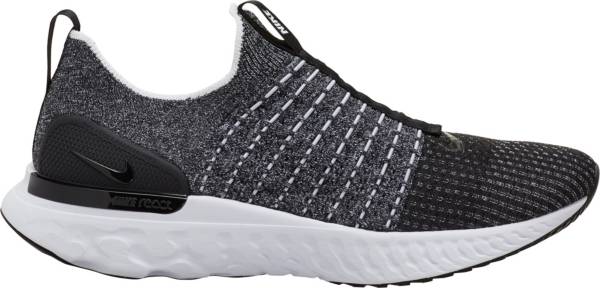 ナイキ メンズ 駈けっくらシューズ Nike Men\u0027s React Phantom Run Flyknit 2 Running Shoes - Black/Black/White