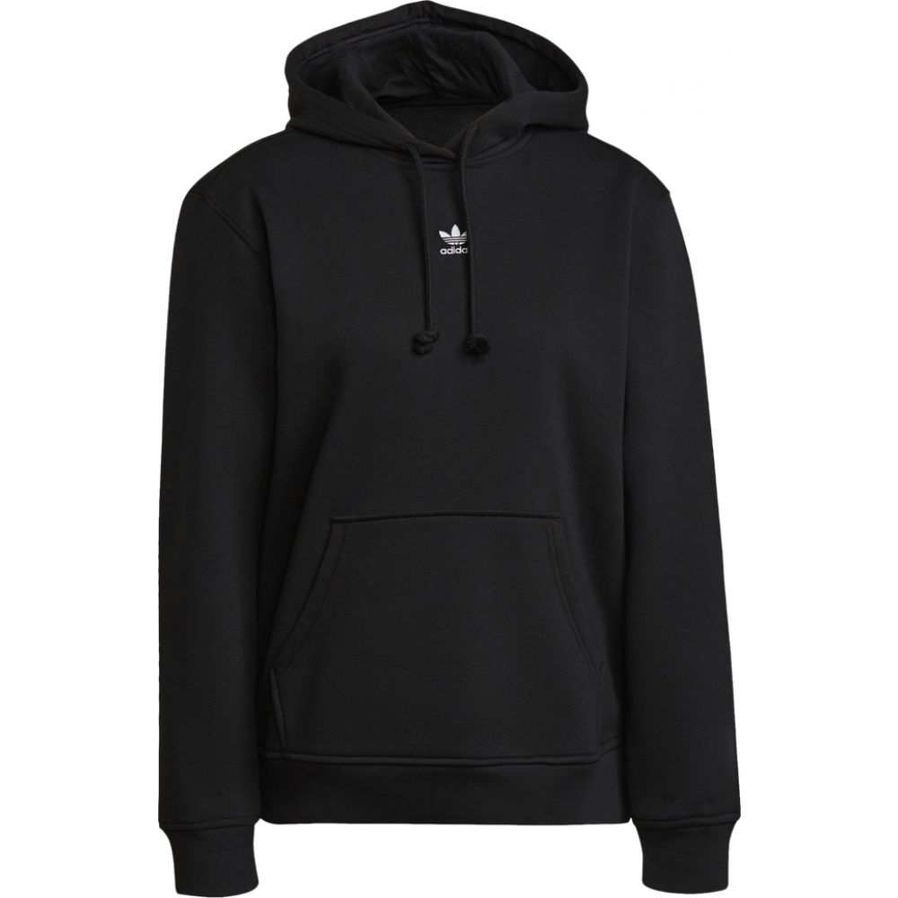 アディダス レディース パーカー adidas Originals Essential Fleece Hoodie - Black/White|trois HOMME
