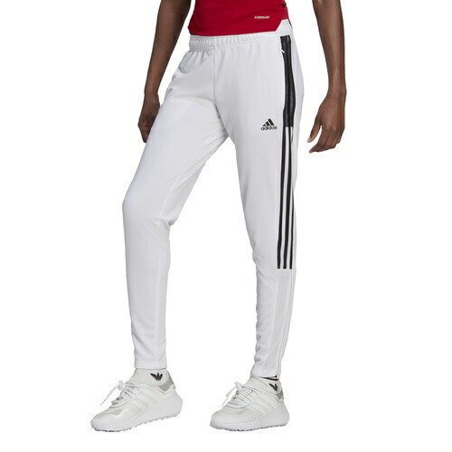 アディダス レディース 形づくるズボン下 adidas Tiro Track Pants - White/Black パーカー-メンズファッション