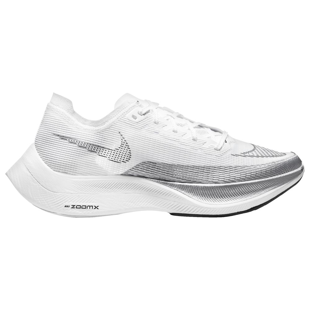 ナイキ メンズ 駈けっくらシューズ Nike ZoomX Vaporfly Next% 2 - White/Black/Metallic Silver