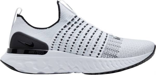 ナイキ メンズ リアクト ファントムラン フライニット2 ランニングシューズ Nike Men's React Phantom Run Flyknit 2 Running Shoes - White/Black|trois HOMME
