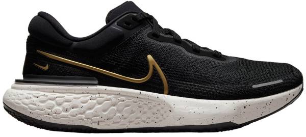 ナイキ メンズ 駈けっくらシューズ Nike Men\u0027s ZoomX Invincible Run Flyknit Running Shoes - Black/Gold