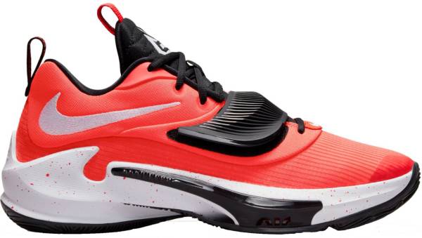 国際ブランド ナイキ メンズ バッシュ Nike Zoom Freak 3 Basketball Shoes Crimson White Black Qdtek Vn