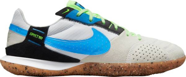 ナイキ メンズ サッカー インドアシューズ Nike Streetgato Soccer Shoes - White/Blue｜ｔｒｏｉｓ　ＨＯＭＭＥ
