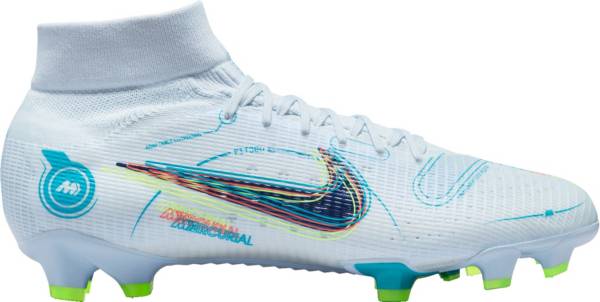 ナイキ メンズ マーキュリアル 百貨店飛球８ 蹴球 スパイク Nike Mercurial Superfly 8 Pro FG Soccer Cleats - Grey/Blue