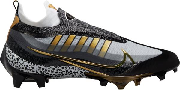 ナイキ メンズ ヴェイパーエッジエリート３６０ 飛球編み物 鎧球 スパイク Nike Men\u0027s Vapor Edge Elite 360 Flyknit Football Cleats - Black/Gold