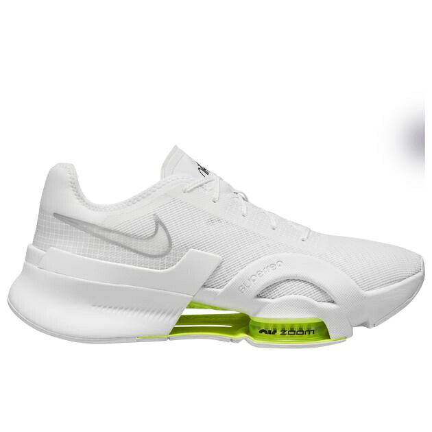 ナイキ メンズ トレーニングシューズ Nike Air Zoom Superrep 3 - White/Metallic Silver/Volt｜ｔｒｏｉｓ　ＨＯＭＭＥ