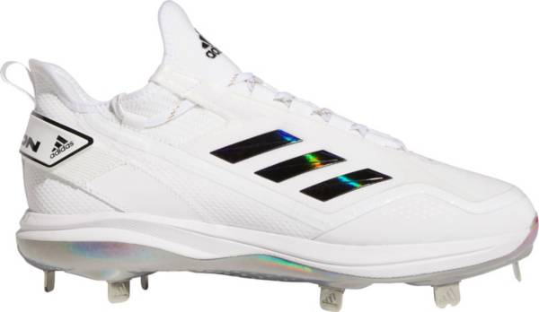 アディダス メンズ ベイスボール スパイク adidas Men\u0027s Icon 7 Boost Metal Baseball Cleats - White/Iridescent