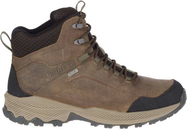 メレル メンズ 山歩きブーツ Merrell Men\u0027s Forestbound Mid Waterproof Hiking Boots - Cloudy