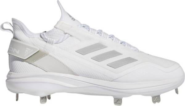 アディダス メンズ ベイスボール スパイク adidas Men\u0027s Icon 7 Boost Metal Baseball Cleats - White/Silver