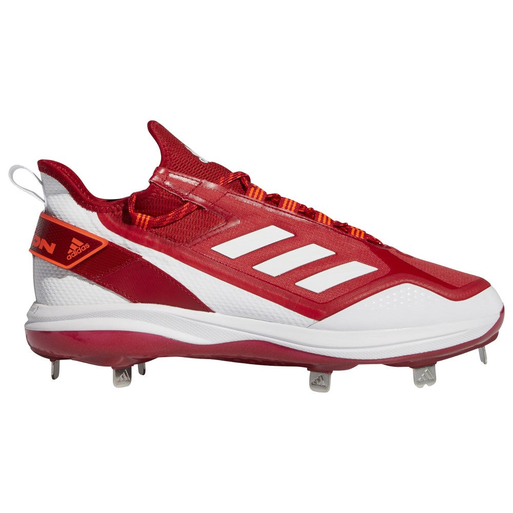 アディダス メンズ ベースボール スパイク adidas Icon 7 Boost - White/Team Power Red/Solar Red