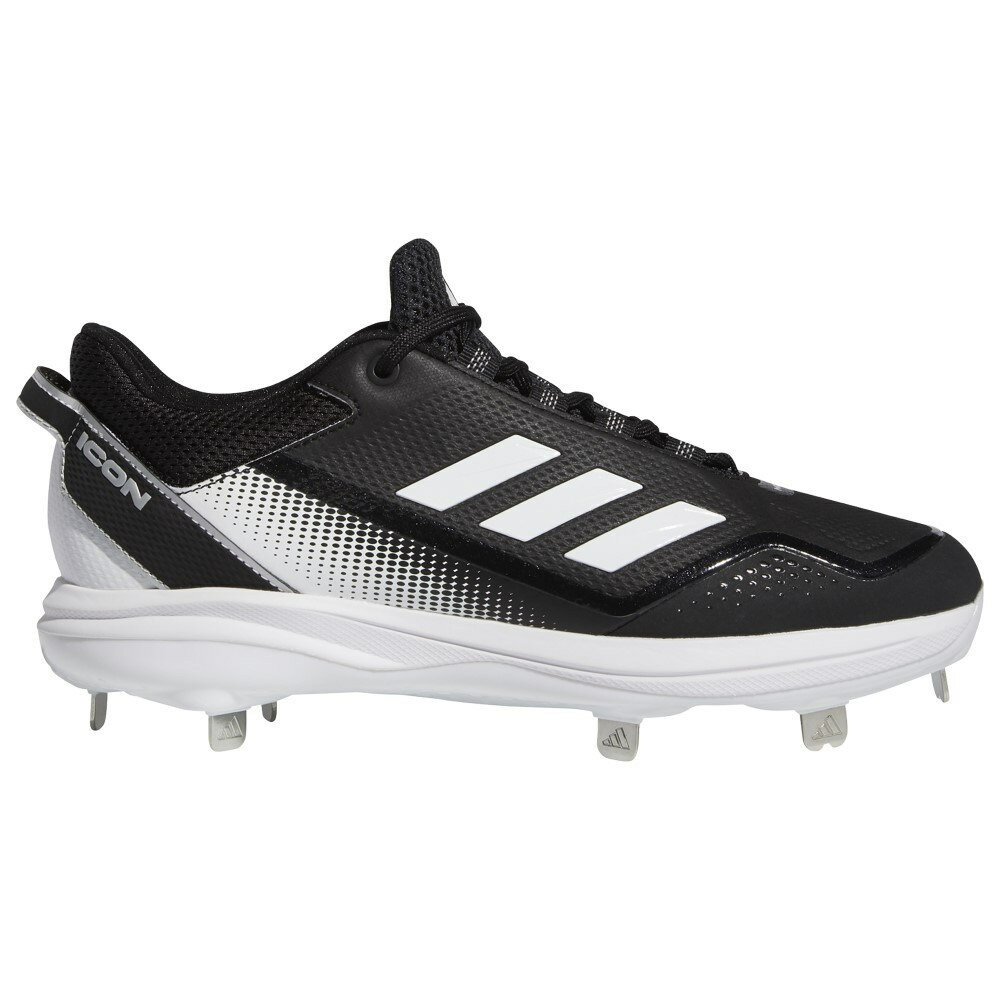 アディダス メンズ ベースボール スパイク adidas Icon 7 - White/Black/Metallic Silver