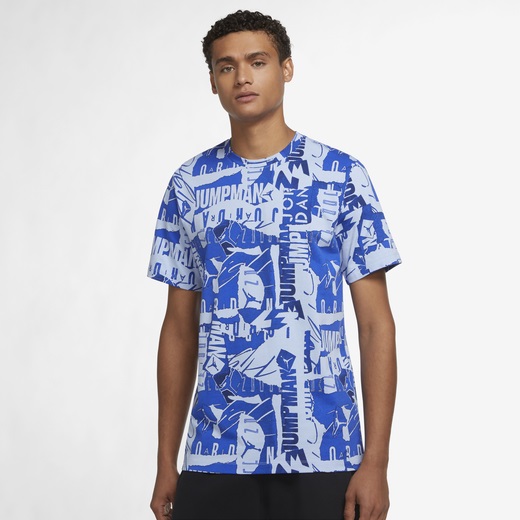 ジョーダン メンズ Tシャツ 半袖 Jordan Jumpman Flight AOP T-Shirt - Aluminum/Game Royal