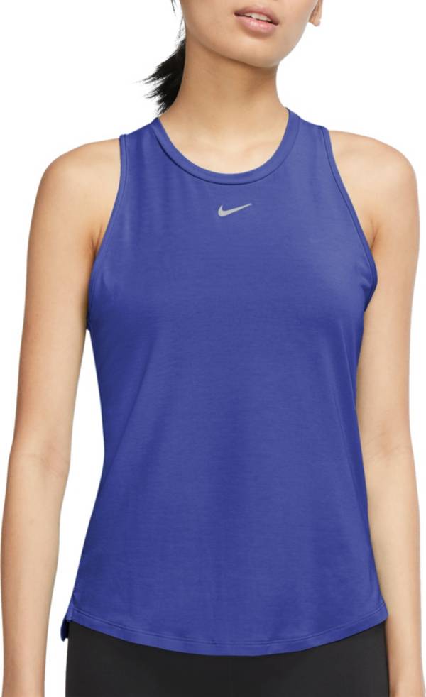 ナイキ レディース 貯蔵タンクいの一番 Nike Women\u0027s Dri-FIT One Luxe Tank Top - Lapis