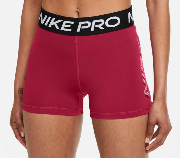 ナイキ レディース 形づくるさる股引き Nike Women\u0027s Pro Dri-FIT 3\" Graphic Training Shorts - Mystic Hibiscus"