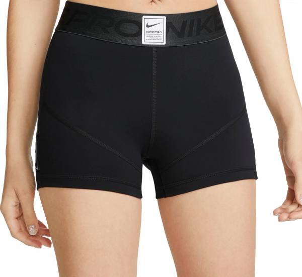 ナイキ レディース 形づくるさる股引き Nike Pro Women\u0027s Dri-FIT 3” Graphic Shorts - Black