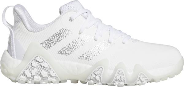 アディダス レディース ゴルフシューズ adidas Women's CODECHAOS 22 Golf Shoes - White/Silver/Pink|trois HOMME