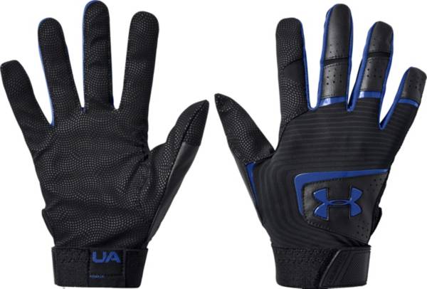 アンダーアーマー キッズ バッティンググローブ Under Armour Youth Clean Up Batting Gloves - Black/Royal