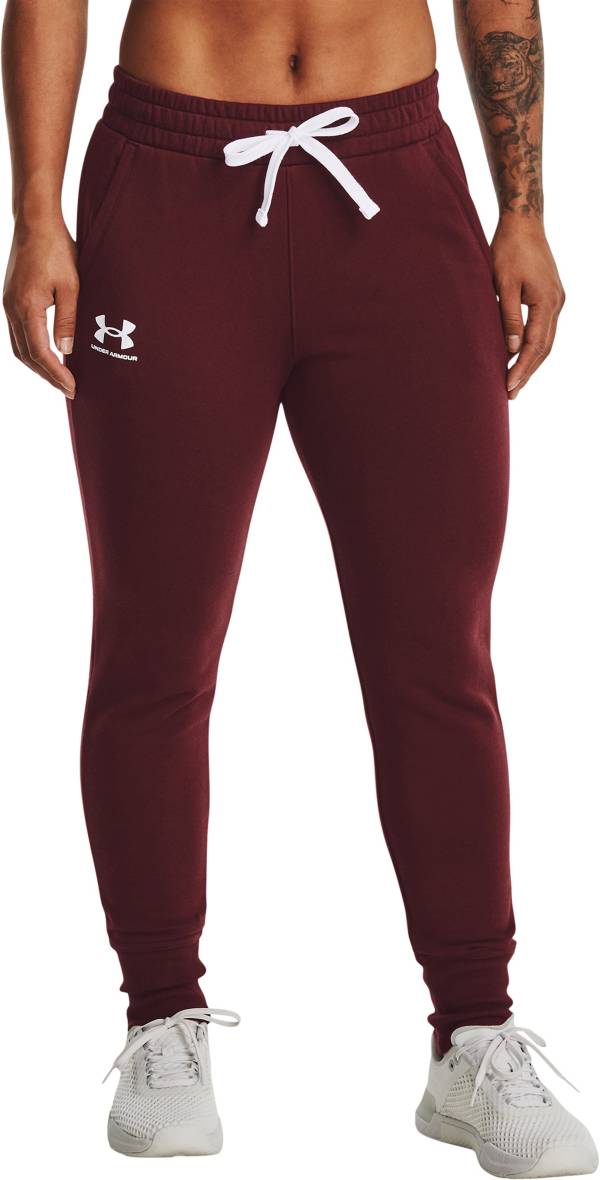 アンダーアーマー レディース ジョガーパンツ Under Armour Women\u0027s Rival Fleece Jogger Pants - Chestnut Red
