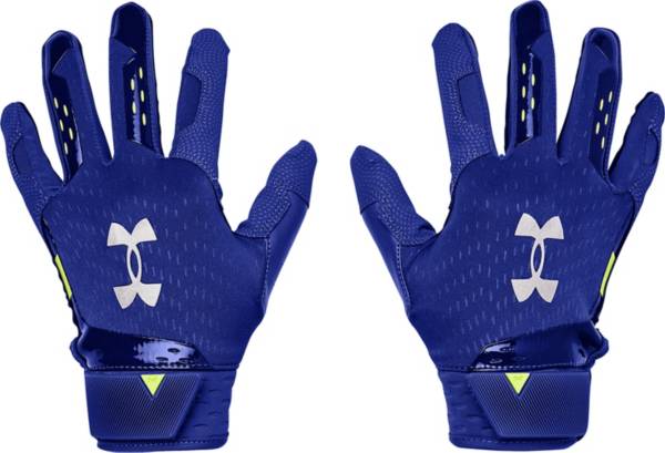 アンダーアーマー キッズ 打撃地球儀 Under Armour Youth Harper Hustle 21 Batting Gloves - Blue