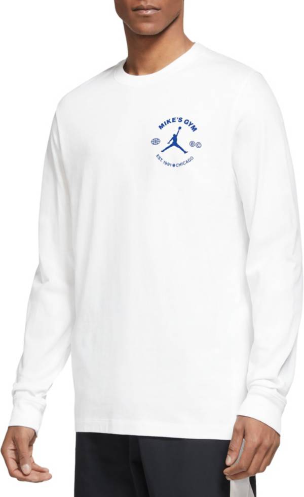 ジョーダン メンズ Tシャツ 長袖 ロンT Jordan Men\'s Dri-FIT Sport Breakfast Club Graphic Long Sleeve Shirt - White