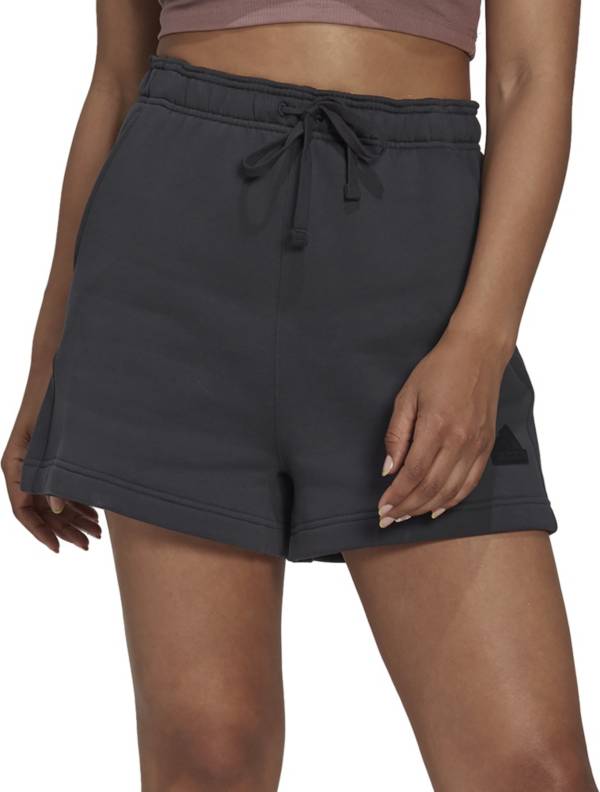 アディダス レディース 二分の一ズボン下 adidas Women\u0027s New Sportswear Fleece Shorts - Carbon