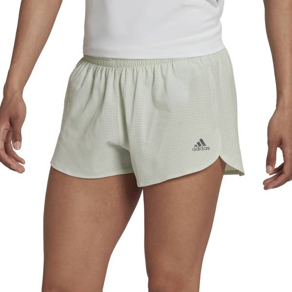 アディダス レディース 駈けっくらさる股引き adidas Women\u0027s Fast Running 3\" Shorts - Linen Green"