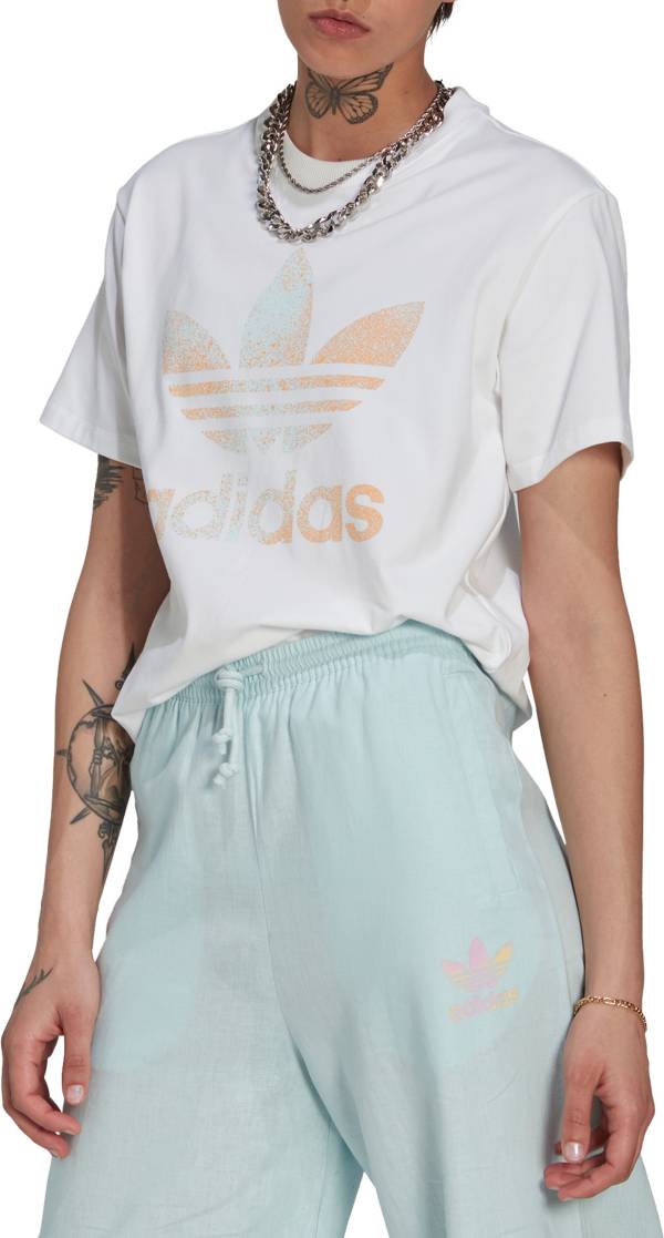 アディダス レディース プルオーバー 半袖 adidas Originals Women\u0027s Trefoil T-Shirt - White