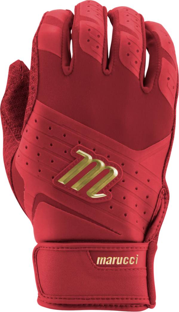 マルッチ メンズ 打棒地球儀 Marucci Pittards Reserve Batting Gloves - White/Red