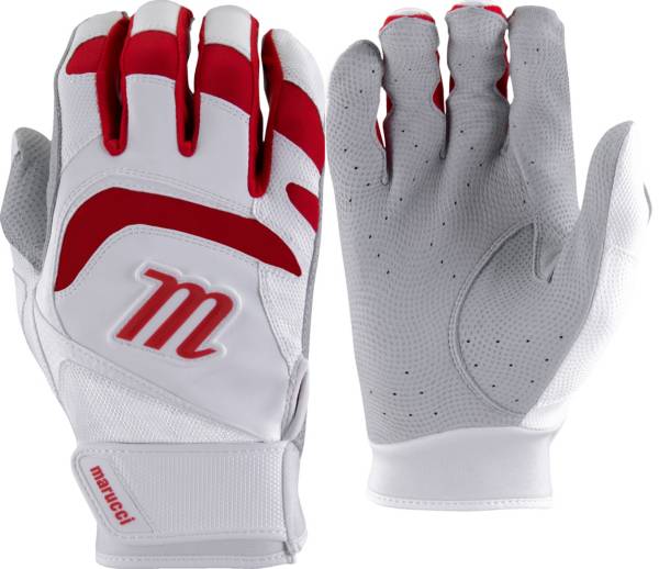 マルッチ キッズ 打撃地球儀 Marucci Youth Signature 3 Batting Gloves - White/Red