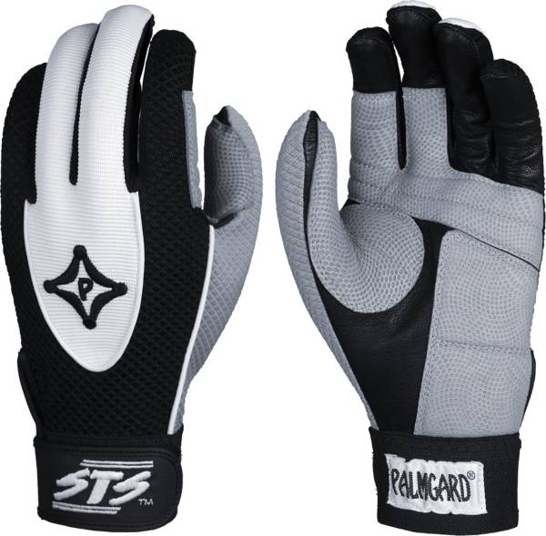 パームガード メンズ 打棒地球儀 PALMGARD Adult STS Protective Batting Gloves - Black/Grey