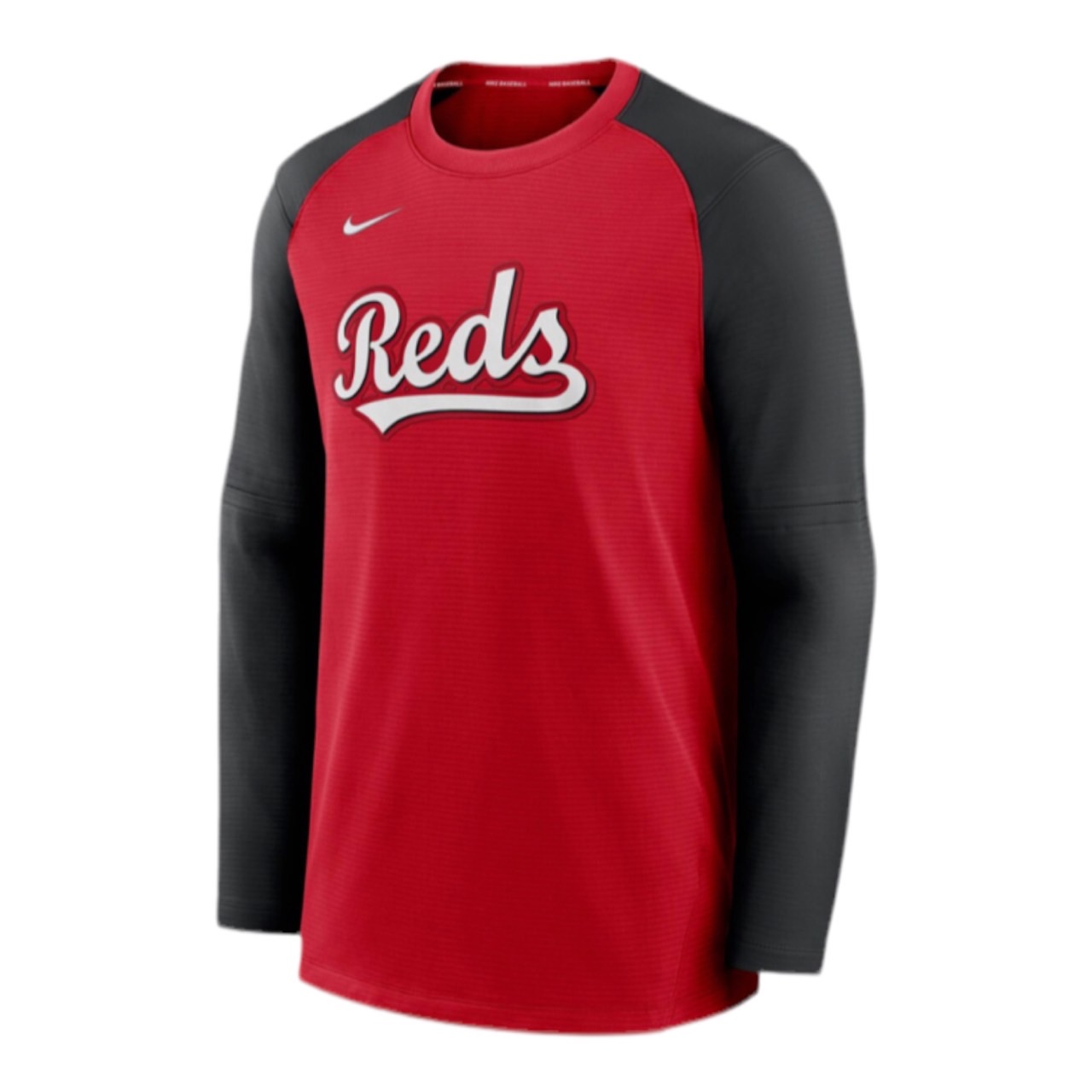 ナイキ メンズ スウェットシャツ Nike Reds Authentic Pregame Raglan Sweatshirt - Red/Black|trois HOMME