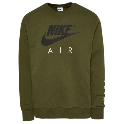 ナイキ メンズ スウェットシャツ Nike Air Crew Fleece - Green/Black｜ｔｒｏｉｓ　ＨＯＭＭＥ 14,856円
