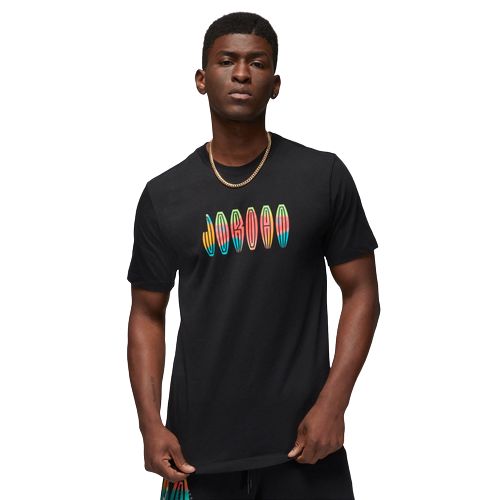 ジョーダン メンズ プルオーバー 半袖 Jordan MVP Wordmark Crew - Black/White