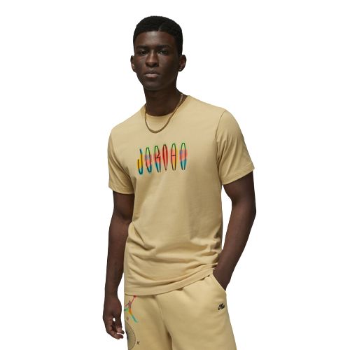 ジョーダン メンズ プルオーバー 半袖 Jordan MVP Wordmark Crew - Beige/Beige