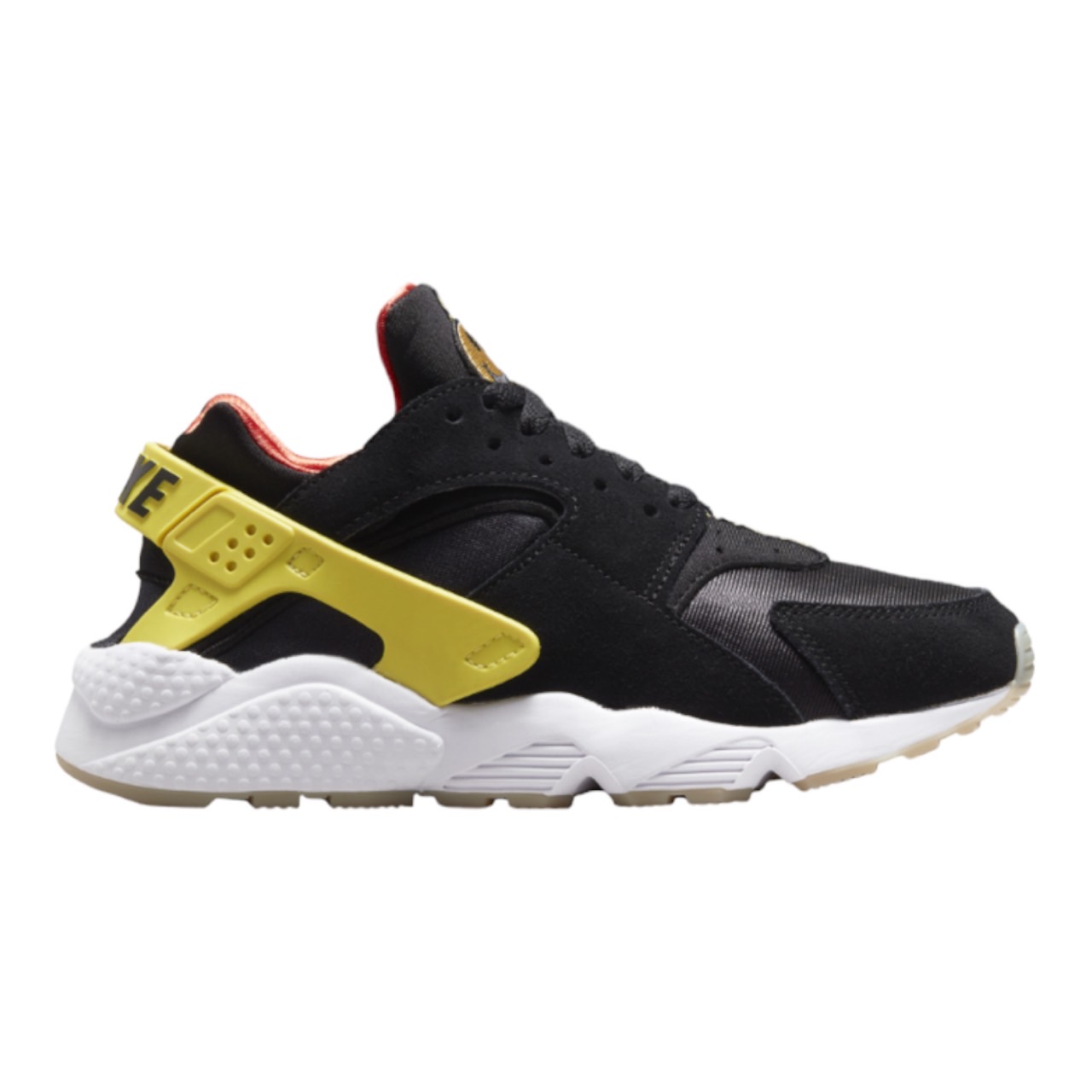 ナイキ レディース ランニングシューズ エアハラチ Nike Air Huarache - Black/Yellow/White 黒 ブラック ウィメンズ|trois HOMME