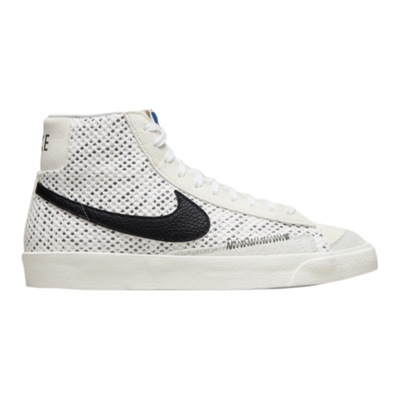 ナイキ メンズ スニーカー ブレーザー Nike Blazer Mid '77 - White/Black/Blue 白 ホワイト ハイカット