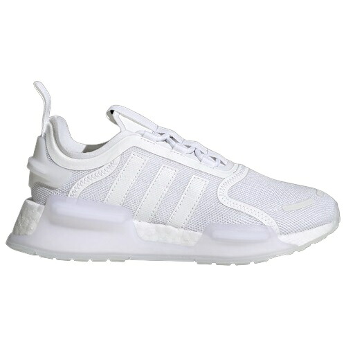 アディダス オリジナルス キッズ ランニングシューズ adidas Originals NMD V3 GS - White/White 白 ホワイト 靴 通学 運動会|trois HOMME