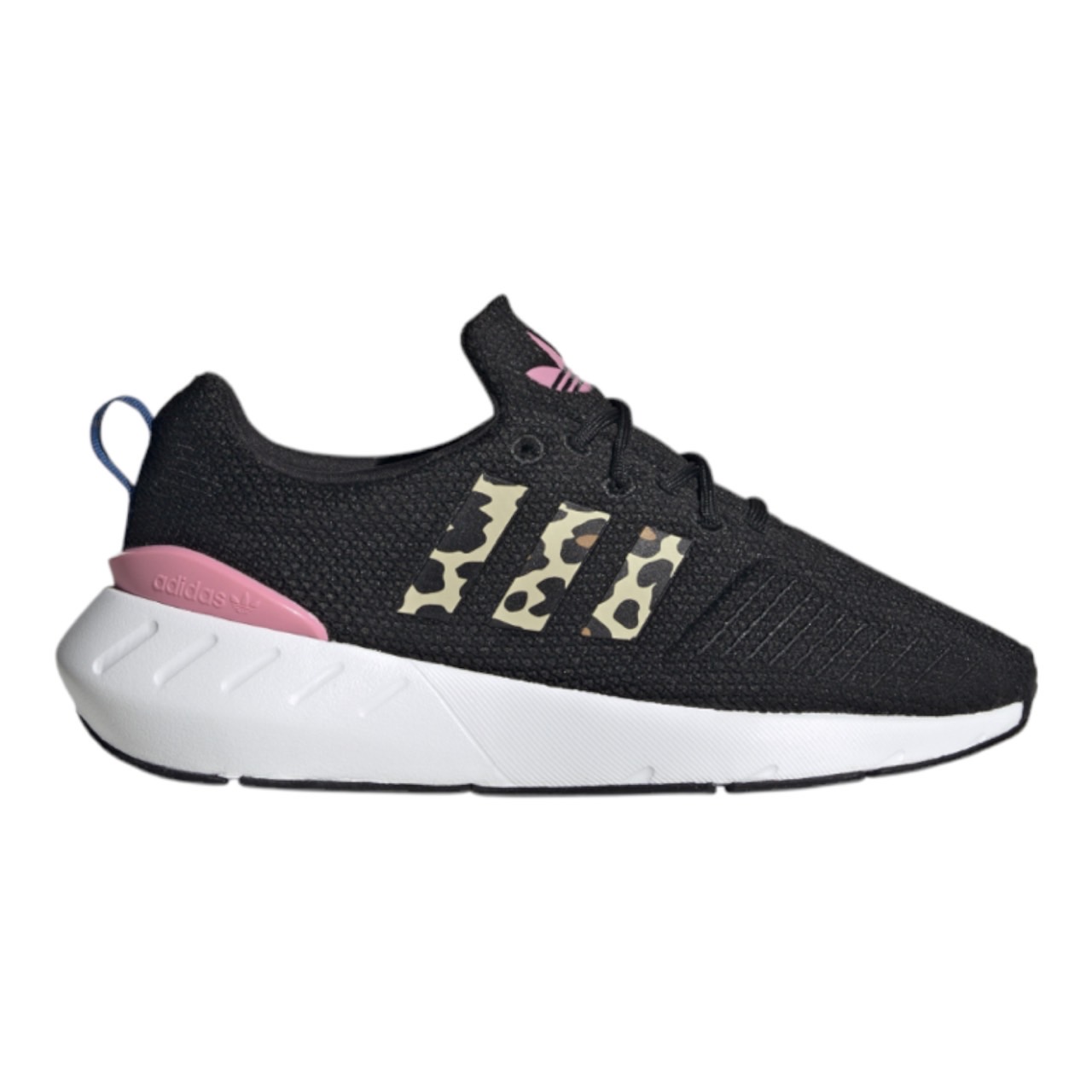 アディダス オリジナルス キッズ スニーカー スイフト ラン adidas Originals Swift Run 22 GS - Black/Brown/Pink 黒 ブラック 靴 通学 スウィフト｜ｔｒｏｉｓ　ＨＯＭＭＥ