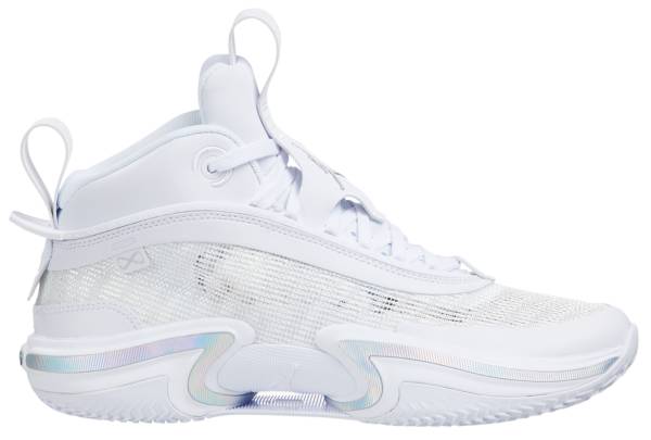 ジョーダン キッズ バッシュ Nike Kids' GS Air Jordan XXXVI - White/Mtlc Silver 白 ホワイト バスケットシューズ ミニバス 子供 男の子 女の子