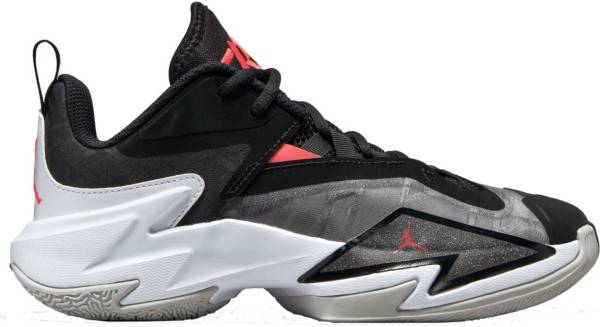 ジョーダン キッズ バッシュ Jordan Kids' GS One Take 3 - Black/Red/Grey 黒 ブラック バスケットシューズ ミニバス 子供 男の子 女の子