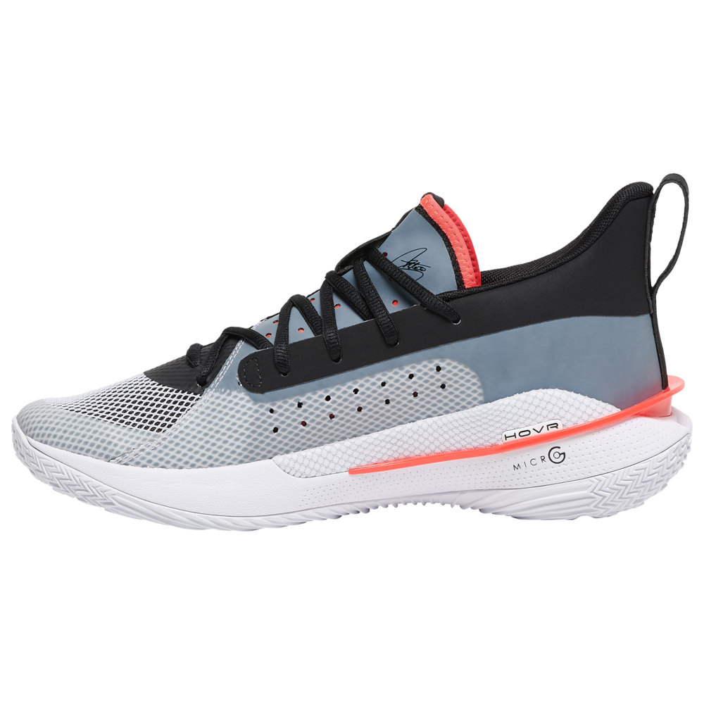 アンダーアーマー メンズ カリー7 Under Armour Curry 7 バッシュ White/Black|trois HOMME