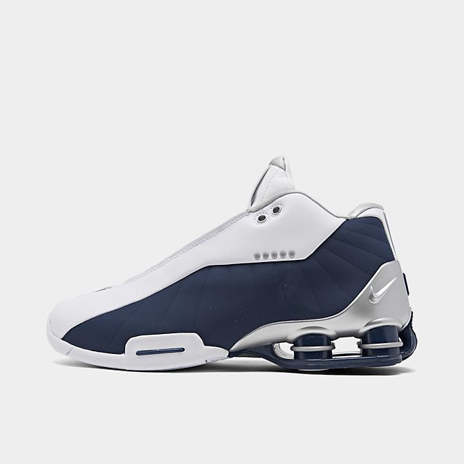 50 Off Shox ナイキ Navy ショックス Midnight メンズ Metallic Nike 4 Silver バッシュ White バスケットボール