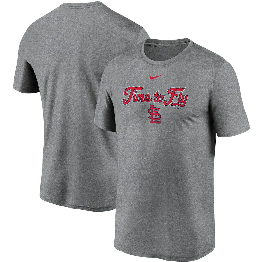 ナイキ メンズ St. Louis Cardinals Nike Local Font Legend T-Shirt プルオーバー 半袖 Gray
