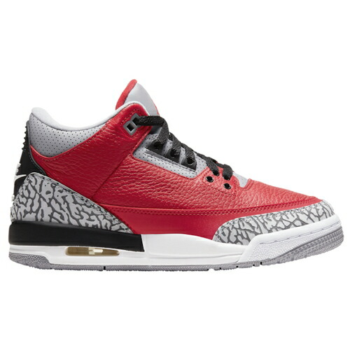 ジョーダン キッズ レトロ3 Jordan Retro 3 GS バッシュ スニーカー Fire Red Cement Grey Black