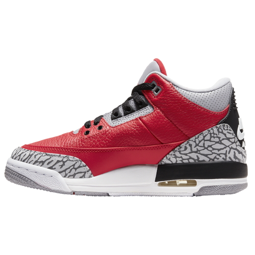 21セール ジョーダン キッズ レトロ３ Jordan Retro 3 Gs バッシュ スニーカー Fire Red Cement Grey Black Fucoa Cl