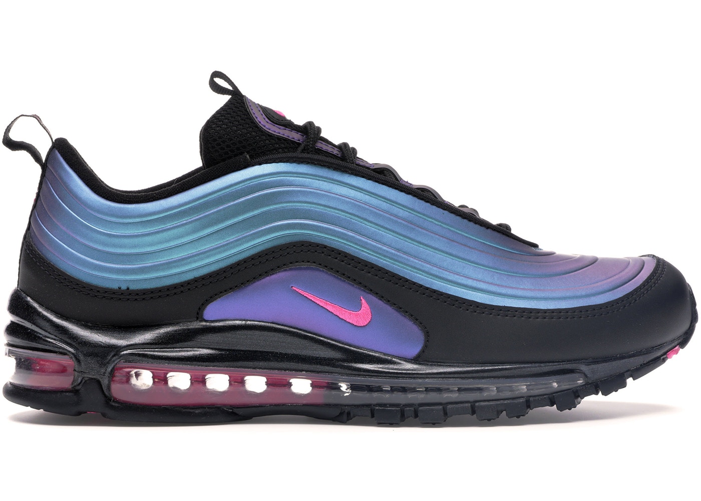 人気絶頂 ナイキ メンズ エアマックス９７ Nike Air Max 97 Throwback Future スニーカー Black Laser Fuchsia Thunder Grey 希少 大人気 Stopinsectes Com